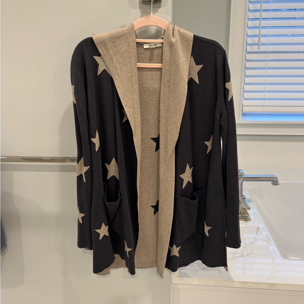 Splendid Tan Knit Cardigan